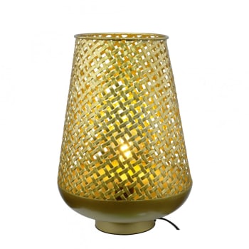 Tanis - Lampe en métal coloris doré