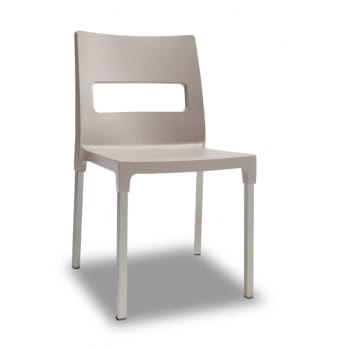 Maxi diva - Chaise design en plastique gris