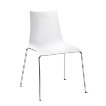 Zebra - Chaise design en plastique blanc
