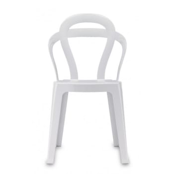 Titi - Chaise design en plastique blanc