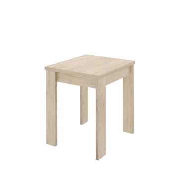 Dbli - Table extensible effet bois de chêne 79/134x67