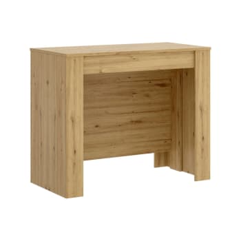 Dbiragh - Table extensible effet bois de chêne noué 54/239x90