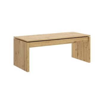 Dburgi - Table basse effet bois de chêne noué