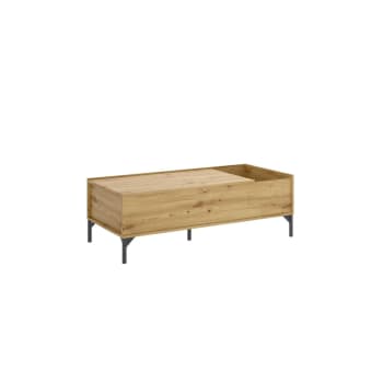 Dburs - Tavolino da salotto effetto legno rovere nodi