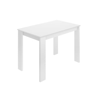 Daghe - Tavolo fisso effetto legno bianco 110x67