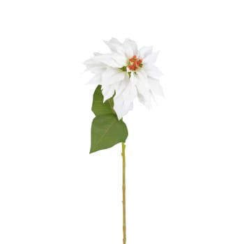 25 Fleurs De Poinsettia à Paillettes Pour Noël - Avec Clips Et Tiges - Décoration Sapin, Guirlande, Mariage