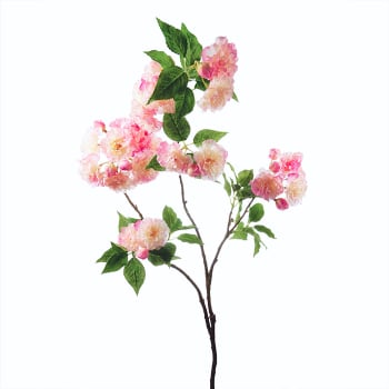 Moon - Tige de fleurs de cerisier artificielle rose H96