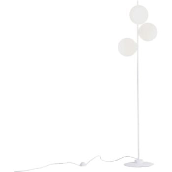 Bobler - Lampadaire Acier Blanc 22x42x155 cm