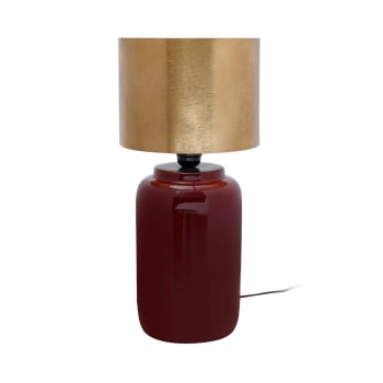 Art deco 625 - Lampe de salon Fer Rouge 21x21x43,5 cm