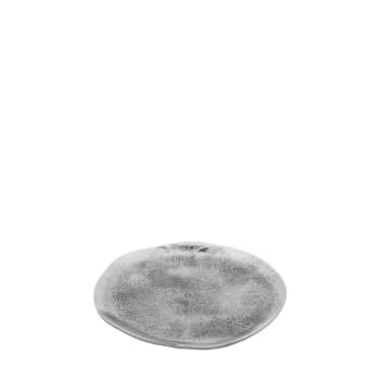 Petit Plat En Métal Argenté 25x15 Cm - Plateau De Service Occasion