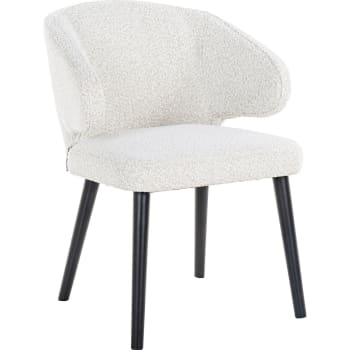 Stoelen - Chaise Polyester Blanc H. assise 49 cm