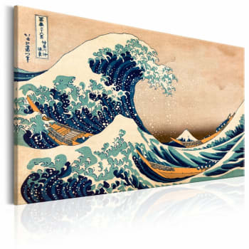Tableau la grande vague au large de kanagawa 120 x 80 cm