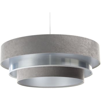 Triniti - Suspension Tissu Gris 60x60x25 cm