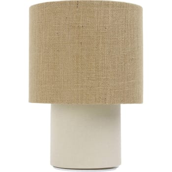 Twist - Lampe de chevet Tissu Beige 20x20x29 cm