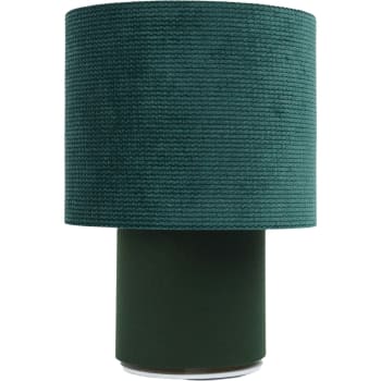 Twist - Lampe de chevet Tissu Vert 20x20x29 cm