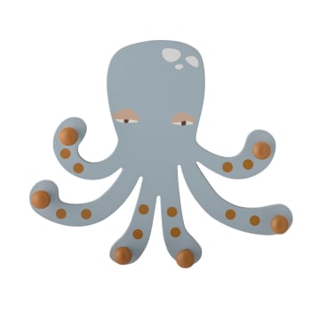Octopus Kinderzimmerhaken  Oswall Getränke 26X30 Puderblau