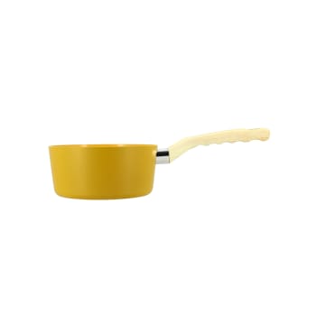 Colorama - Casserole en aluminium 16cm jaune - compatible induction