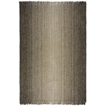 Mottle - Tapis de salle à manger en jute et laine gris ombre 120 x 170