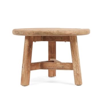 FUSUMA - Table basse en bois de teak recyclé 60x60