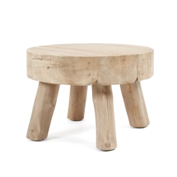 Tavolino basso legno chiaro ⌀ 50 cm Thorsby