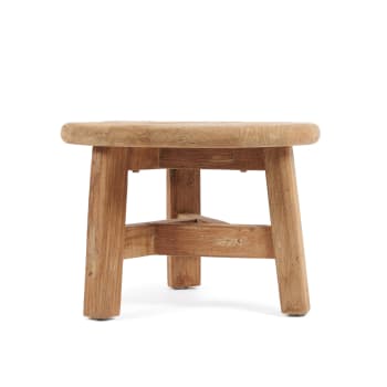 FUSUMA - Tavolino da caffé in legno di teak recuperato 50x50