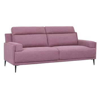 AMSTERDAM - 3-Sitzer Sofa Stoffbezug Rosa