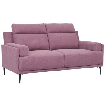 AMSTERDAM - 2-Sitzer Sofa Stoffbezug Rosa