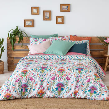 Funda nordica reversible de algodon SHIRE 155x220 cm multicolor SHIRE HDC Maisons du Monde
