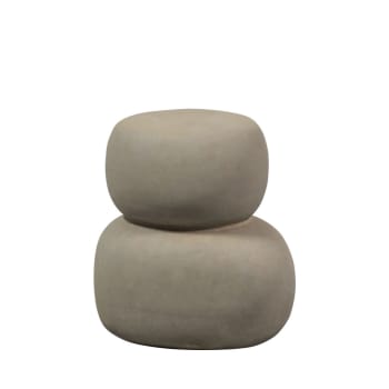 Oda - Table d'appoint en fibres d'argile ø30cm - Gris