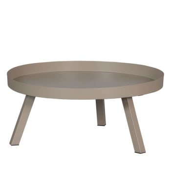 Sunny - Table basse en métal D80cm beige