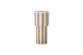 Awah - Vase en grès nature H28,5