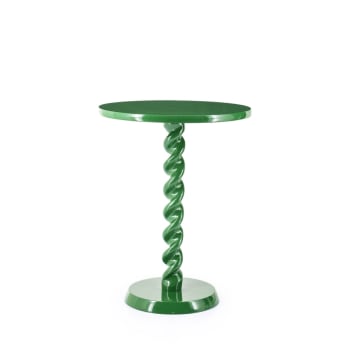 Gula - Table d'appoint en aluminium D40cm vert