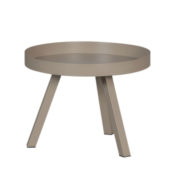 Sunny - Table d'appoint en métal D60cm beige