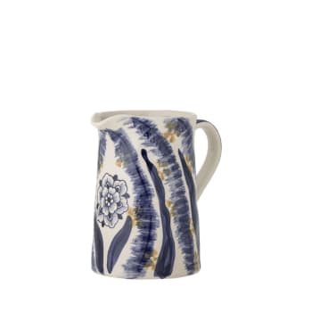 Anuuk - Vase en grès céramique H21cm blanc