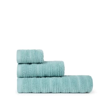 LITO - Toalla baño algodón sostenible azul 90x150