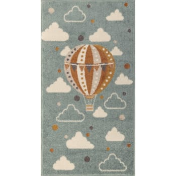 Tappeto Per Bambini Grigio Bianco Rosa Orso 80x150cm PINKY | Maisons Du