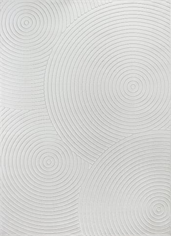 Koana - Tapis d'Intérieur/Extérieur Scandinave Moderne Blanc 160x220