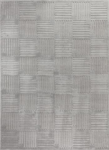 Moderner Skandinavischer Teppich für Innen-/Außenbereich Grau 200x275 Emiko  | Maisons du Monde