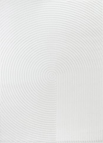 Emiko - Tapis d'Intérieur/Extérieur Scandinave Moderne Blanc 200x275