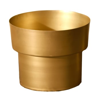 PRECIOR - Cache-pot d'intérieur en métal jaune