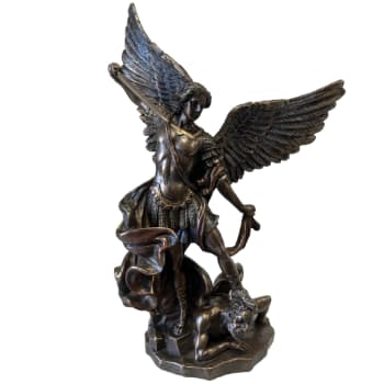 Statuette michel en bronze coulé à froid