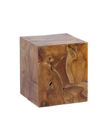 Piedestal en bois marron, 40x40 cm