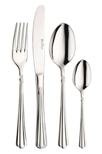 Posate inox 18/10 Pinti set 24 pz Tulipani con scatola regalo