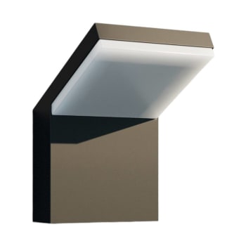 Lámpara de pared led exterior de aluminio negro