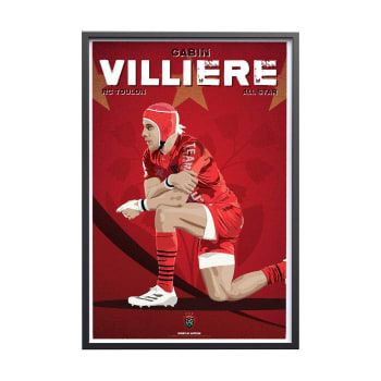 RUGBY - Affiche Rugby - RC Toulon - Gabin Villière 40x60 cm
