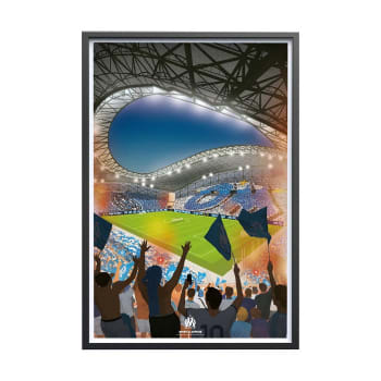 FOOTBALL - Affiche Olympique Marseille - Stade Vélodrome "Soir de Match" 40x60 cm