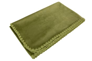 Tischläufer aus Polyester, grün, 40X140 cm
