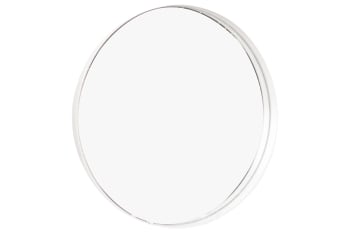 Spiegelplatte aus Metall,weiß, D20XH2 cm