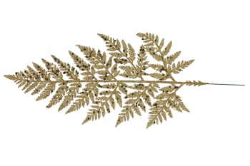 Kunststoff-Glitzerfarnzweige, gold, 20xH50 cm