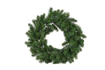 Weihnachtskranz mit künstlichen Tannenzweigen, grün, 46x